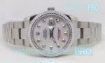 Copy Rolex Datejust 36 White MOP Face Stainless Steel Case Watch
